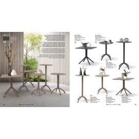 Tavolino Polipropilene color antracite L.80 H.74 P.80