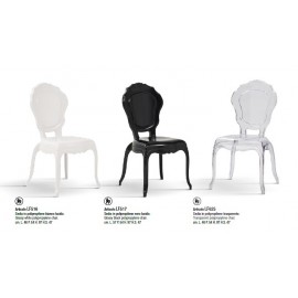 Sedia Polipropilene Bianco Lucido   L.46 H.97 P.54 HS.47