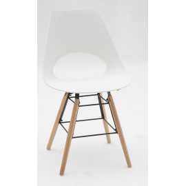 Sedia Polipropilene colore Bianco  L.48 H.80 P.50 HS.45