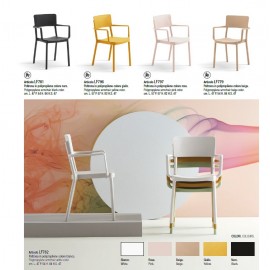 Poltrona Polipropilene Rosa  L.57 H.82 P.57 HS.44,5