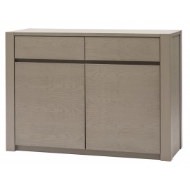 Credenza in Frassino due porte due cassetti colore  CENERE                           L.126 H.90 P.48