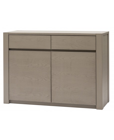 Credenza in Frassino due porte due cassetti colore  CENERE                           L.126 H.90 P.48