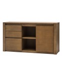 Credenza in Frassino una porta tre cassetti colore  TABACCO                           L.152 H.82 P.48