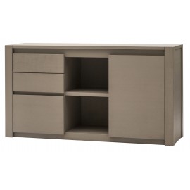 Credenza in Frassino una porta tre cassetti colore  CENERE                           L.152 H.82 P.48