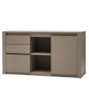 Credenza in Frassino una porta tre cassetti colore  CENERE                           L.152 H.82 P.48