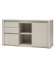Credenza in Frassino una porta tre cassetti colore  BIANCO                           L.152 H.82 P.48