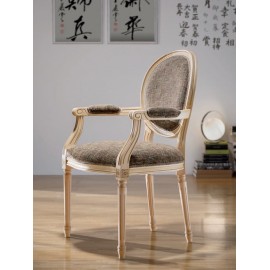 Capotavola in faggio con schienale e seduta da tappezzare