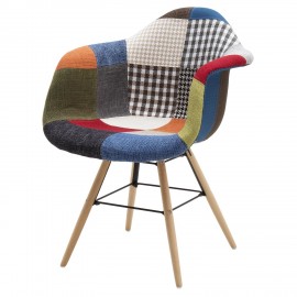 Poltroncina tessuto Multicolore    L.62 H.79 P.65 HS.48
