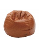 Pouf ecopelle marrone  L.85 H.45 P.80