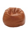 Pouf ecopelle marrone  L.85 H.45 P.80