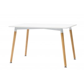 Tavolo Rettangolare, top MDF, gambe faggio L.120 H.74 P.80