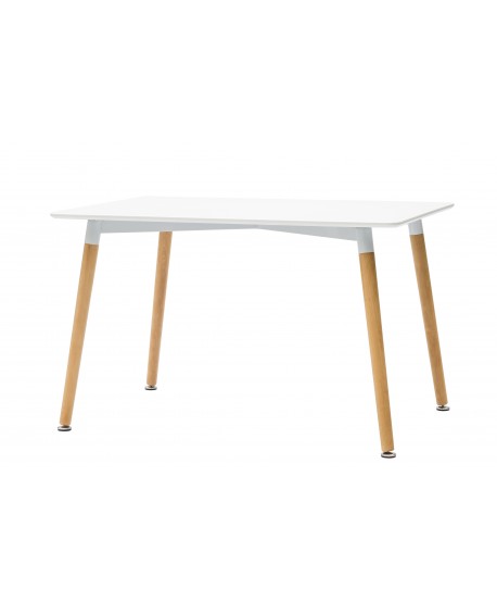 Tavolo Rettangolare, top MDF, gambe faggio L.120 H.74 P.80