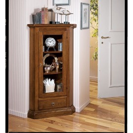 VETRINA LEGNO AD ANGOLO VARI COLORI