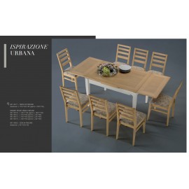 Tavolo in frassino L.160 P.85 H.80 (aperto L.240 P.85)