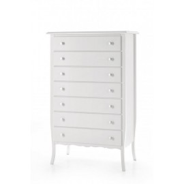 CASSETTIERA BIANCO LEGNO MASSELLO