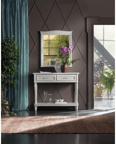 CONSOLLE INTAGLIATA IN LEGNO L 120 P 40 H 98