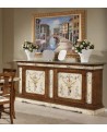 credenzone in legno massello decorato a mano