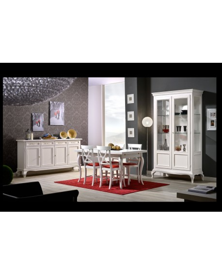 Vetrina PROVENZALE 2 ante SMONTABILE            L.125 P.52 H.220