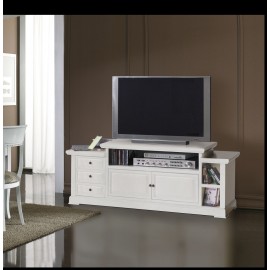 Porta Tv bugnato 2 ante, 3 cassetti                 L.155 P.45 H.62