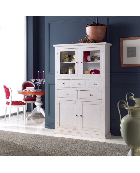 Dispensa 4 ante, 5 cassetti                                L.118 P.39 H.185