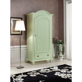 ARMADIO LEGNO MASSELLO A 1 ANTA VARI COLORI L 95 P 55 H 200