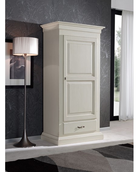 ARMADIO LEGNO MASSELLO A 1 ANTA VARI COLORI L 95 P 55 H 200