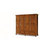 ARMADIO 4 ANTE 4 CASSETTI LEGNO MASSELLO L 243 P 63 H 217