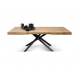 TAVOLO BASE IN METALLO PIANO IN NOBILITATO