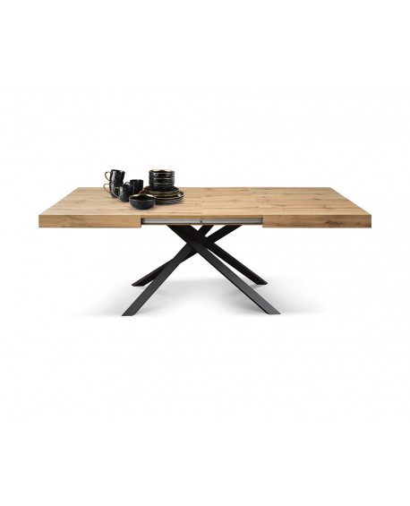 TAVOLO BASE IN METALLO PIANO IN NOBILITATO