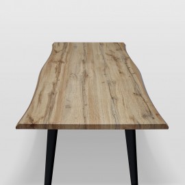 TAVOLO BASE IN METALLO PIANO IN NOBILITATO