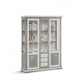 Vetrina 2 ante con cassetti L.151 P.42 H.194