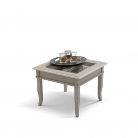 Tavolino L.70 P.70 H.47 legno massello vari colori vari decori