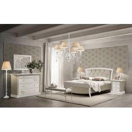 Letto Matrimoniale con testata da imbottire          L.190 P.210 H.129    MDF