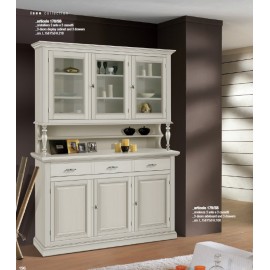 credenza vetrina in legno massello vari colori