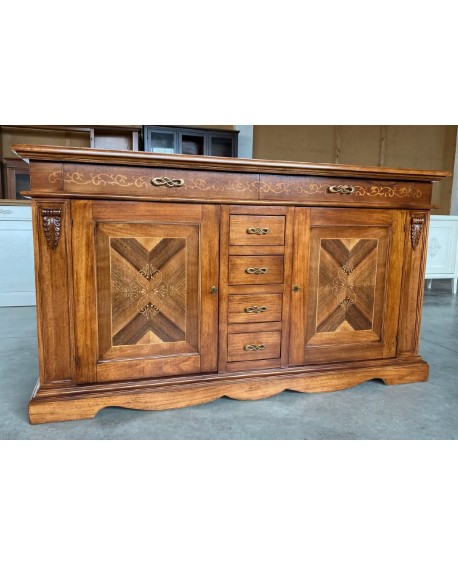 CREDENZA legno massello vari colori  L.210 H.115 P.55
