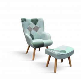 POLTRONA CON POGGIAPIEDE