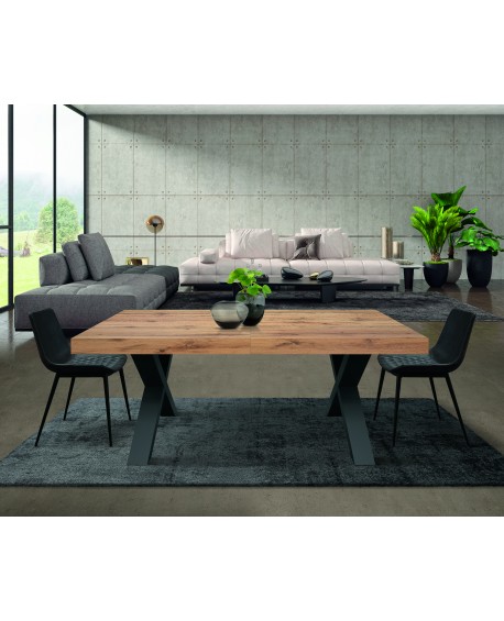 TAVOLO 160x90 2 ALL.40 BASE NERA