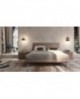 Letto con testata legno (rete 160x200 esclusa)