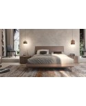 Letto con testata legno (rete 180x200 esclusa)