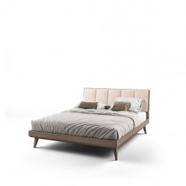 Letto con testata imbottita (rete 180x200 esclusa)