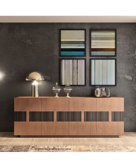Credenza 4 porte legno massello