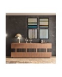 Credenza 4 porte legno massello