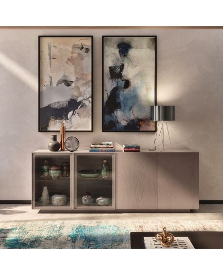 Credenza 4 porte legno massello