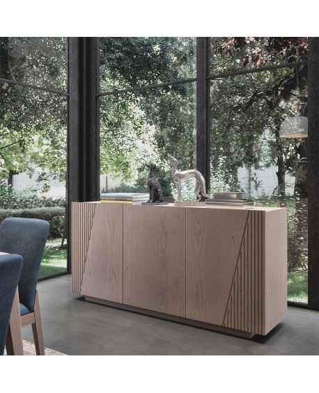 Credenza 3 porte legno massello