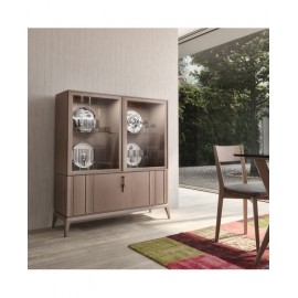 Vetrina/Dispensa 2 ante base con apertura verso il basso legno massello