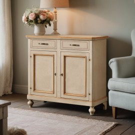 CREDENZA DECORATA A MANO IN LEGNO - DECORATA COME FOTO