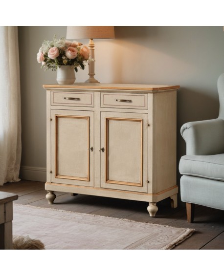 CREDENZA DECORATA A MANO IN LEGNO - DECORATA COME FOTO