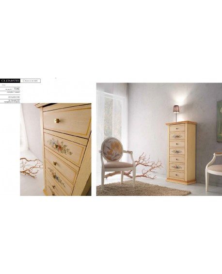 CASSETTIERA legno massello vari colori