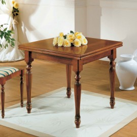 TAVOLO RETTANGOLAREALLUNGABILE GAMBA TORNITA L 170 (250) P 90 H 80