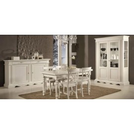 SALA COMPLETA CREDENZA E VETRINA